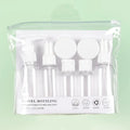 Multipurpose Leak Proof Refillable Bottles Toiletries Travel Qme White