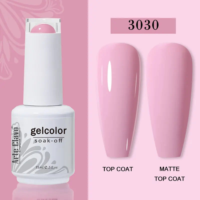 Arte Clavo 44 Colors Jelly Nude Gel Nail Polish Semi Transparent