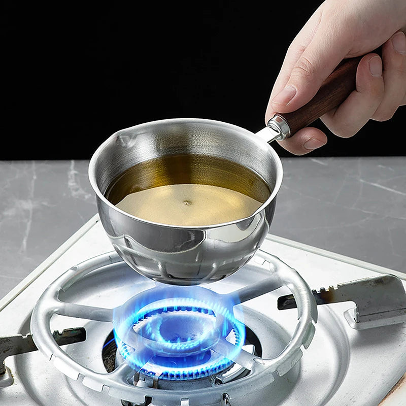 Long Handle Wax Melting Pot Stainless Steel Diy Scented Candle Soap Chocolate Butter Handmade Soap Jug Heated Coffee Milk Qme