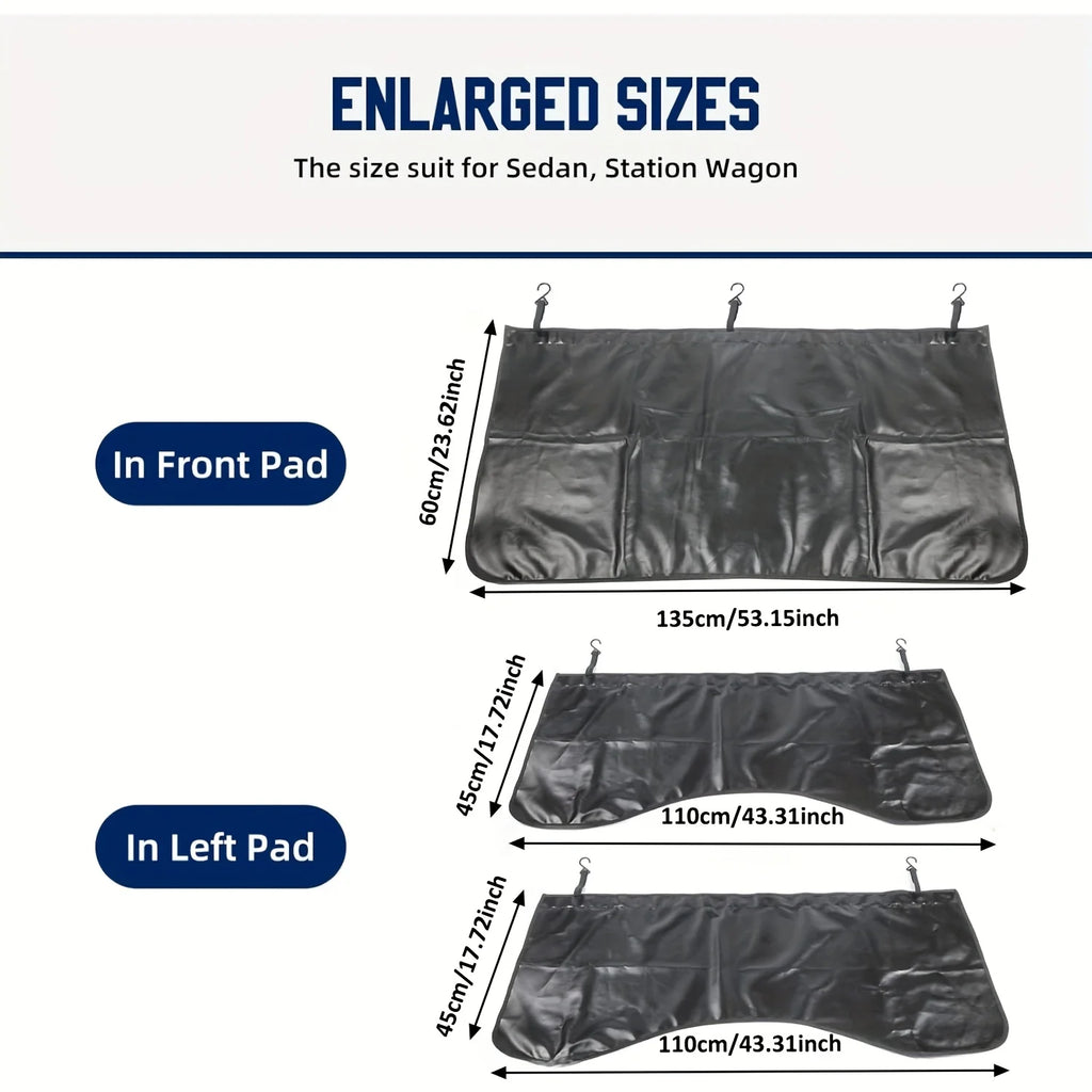 Pack of 3 Magnetic Mudguard Protectors - with Hooks for Easy Installation, Ideal for Car Repair & Maintenance, Without Battery, Qme Black