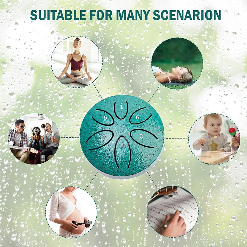 Rain Drum Outside When It Rains Garden Chakra Outdoor 6 Note Qme