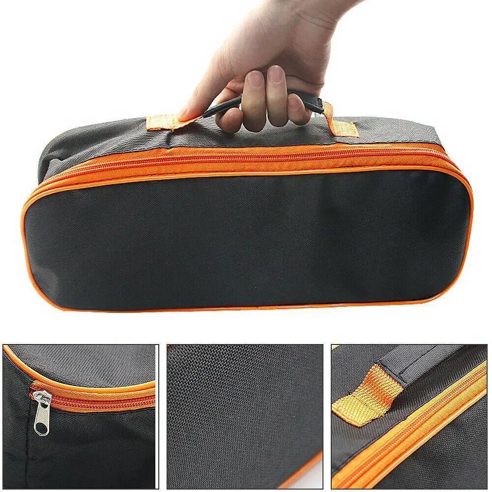 3 Sizes Tool Pouch With Zipper,Tool Bag For Screw Plier Wrench Screwdriver Mechanic Car Vacuum Hand Power Tool Storage Organizer Qme