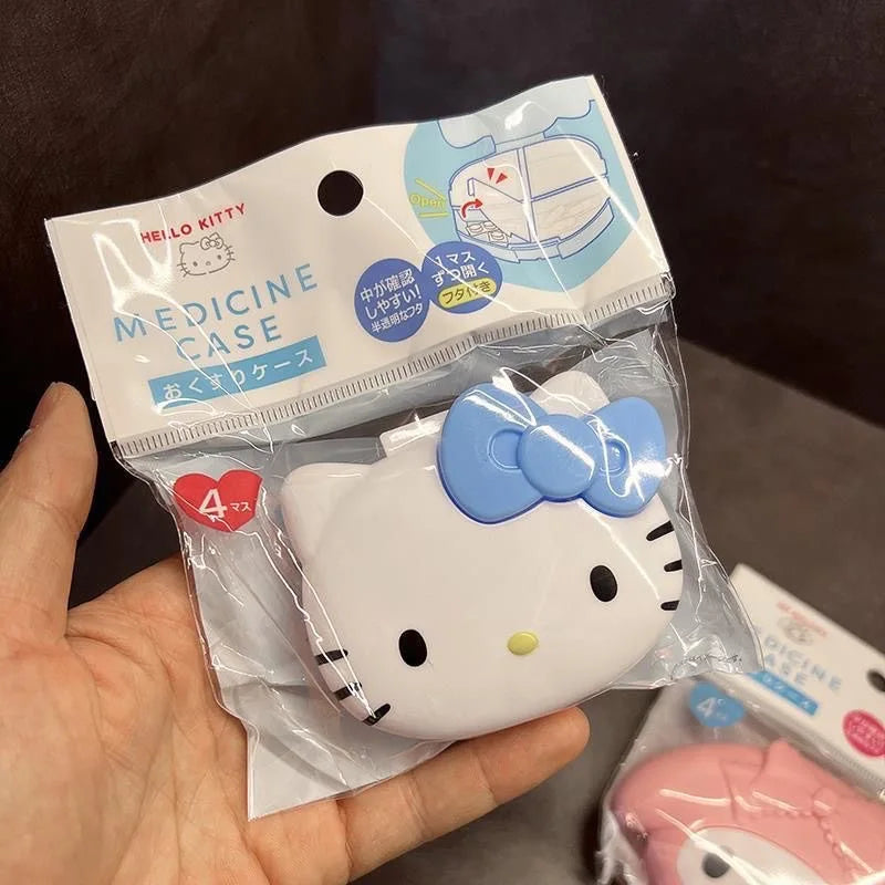 Hello Kitty Cartoon Pill Box Portable Organizer Women Travel Medicine Qme 2