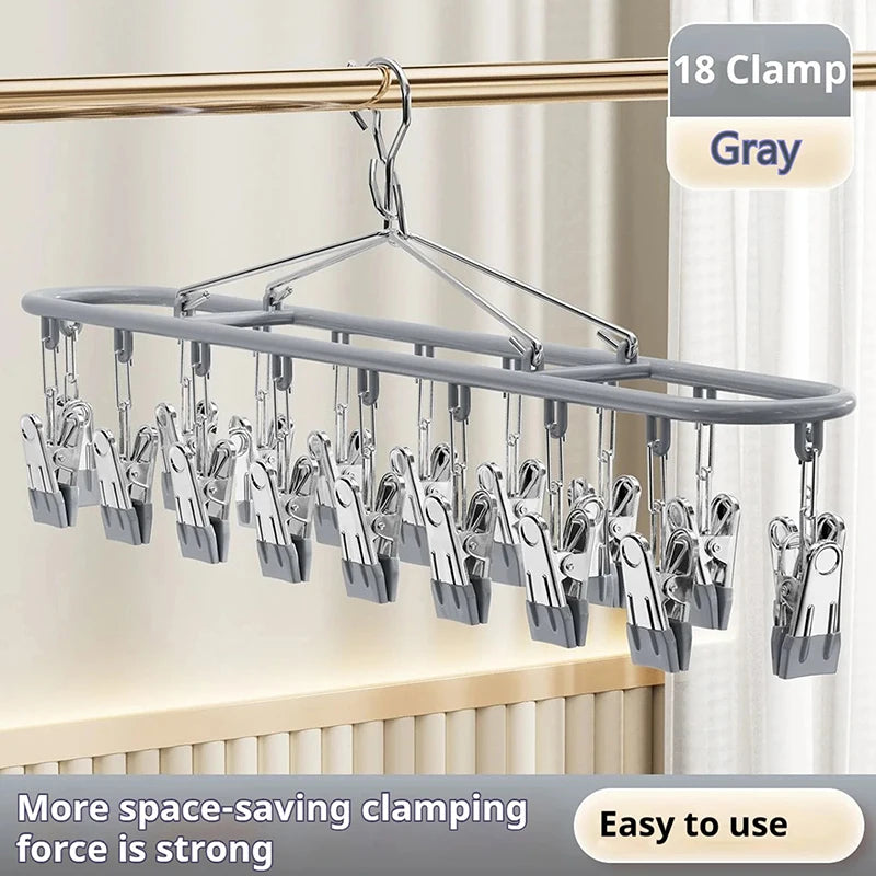 Stainless Steel Sock Rack Clothes Multifunctional Household Unmarked Qme A1