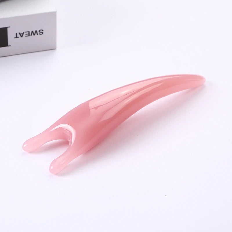 Multifunctional Resin Face Lifting Scraping Massage Nose Y-shape Qme Purple