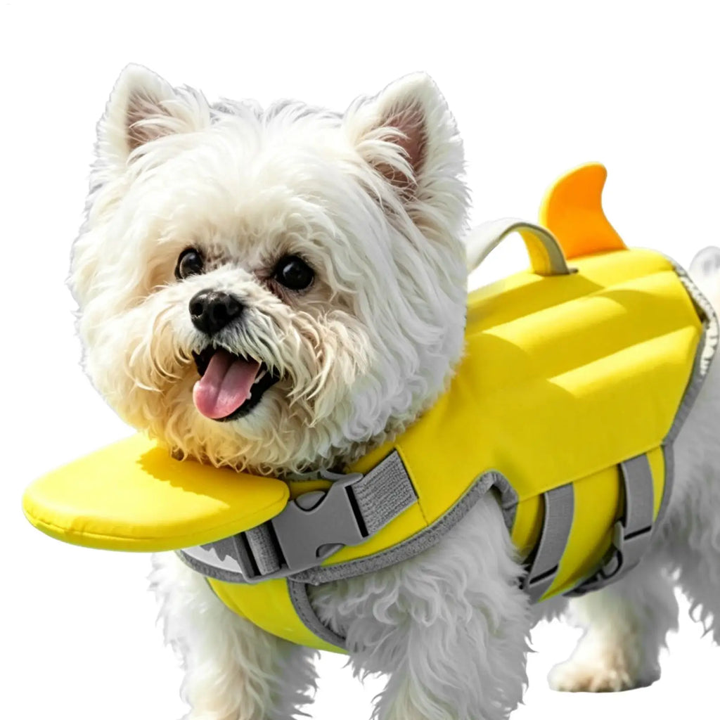 Dog Swim Vest Waterproof Breathable Clothes Dog Swimming Vest Floating Jacket for Puppy Small Medium Pet Pool Outdoor Lake River Qme