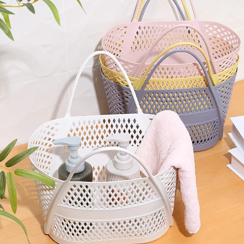 Household Hamper Categorized Wash Storage Basket Plastic Drainage Qme
