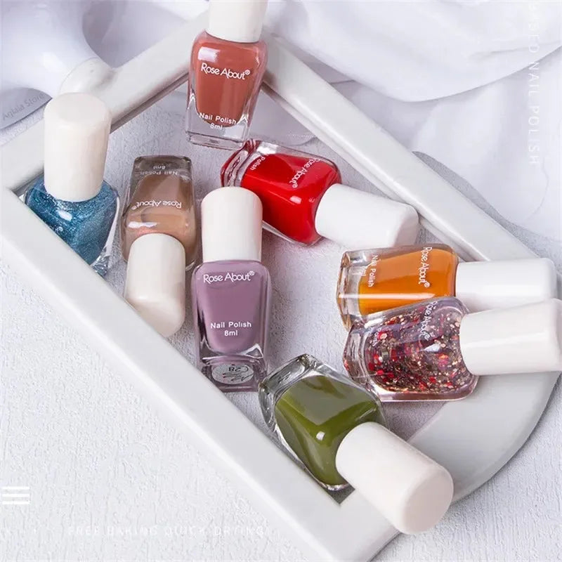 40 Colors Nail Gel No Bake Water-based Nail Polish Glitter Sequins Long-lasting Tearable Healthy Tearable Quick-drying Qme