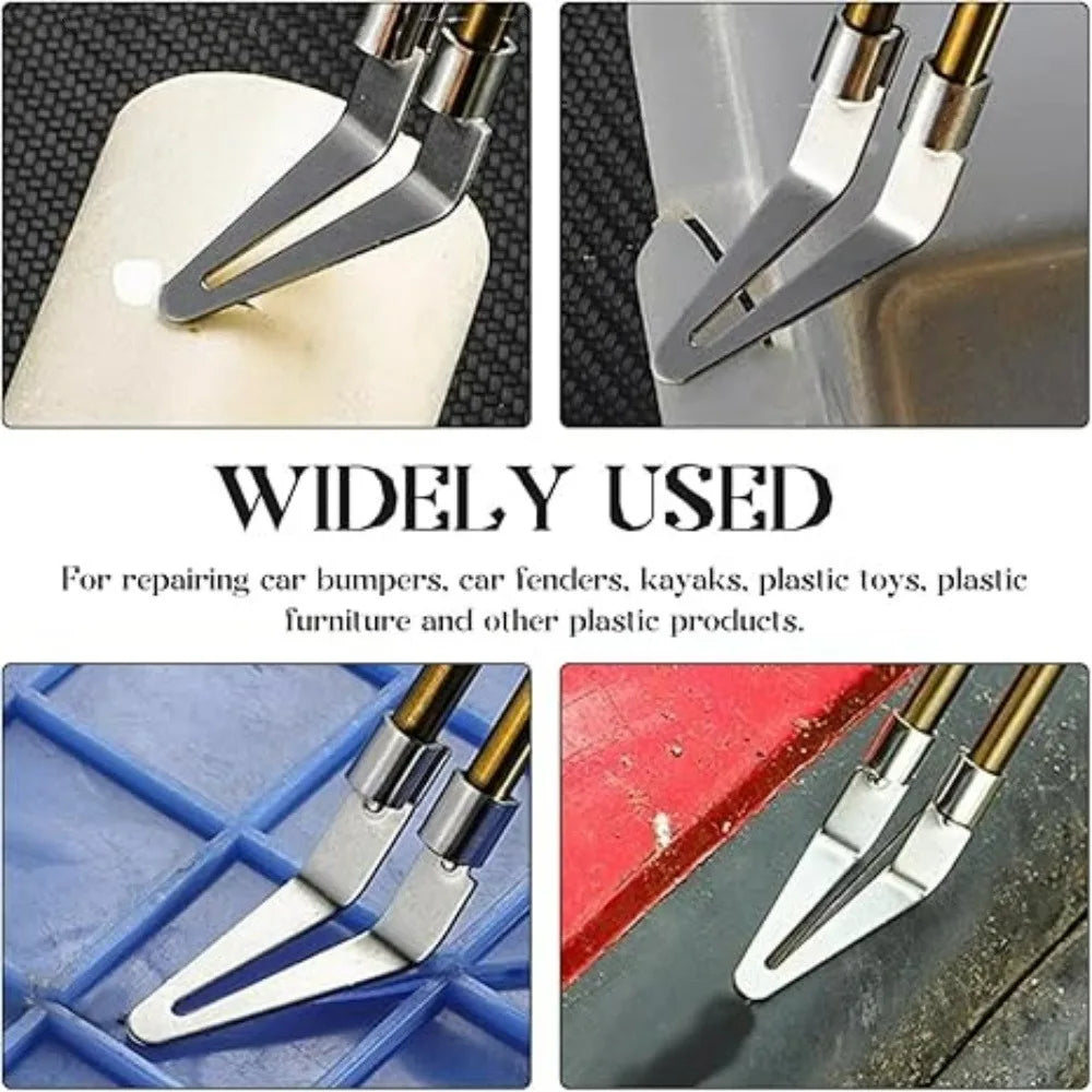 Stainless Steel Hot Melt Repair Triangle Wiping Flat Head Adjustable 45° Elbow Design Soldering Iron Tips Welding Repair Tools Qme