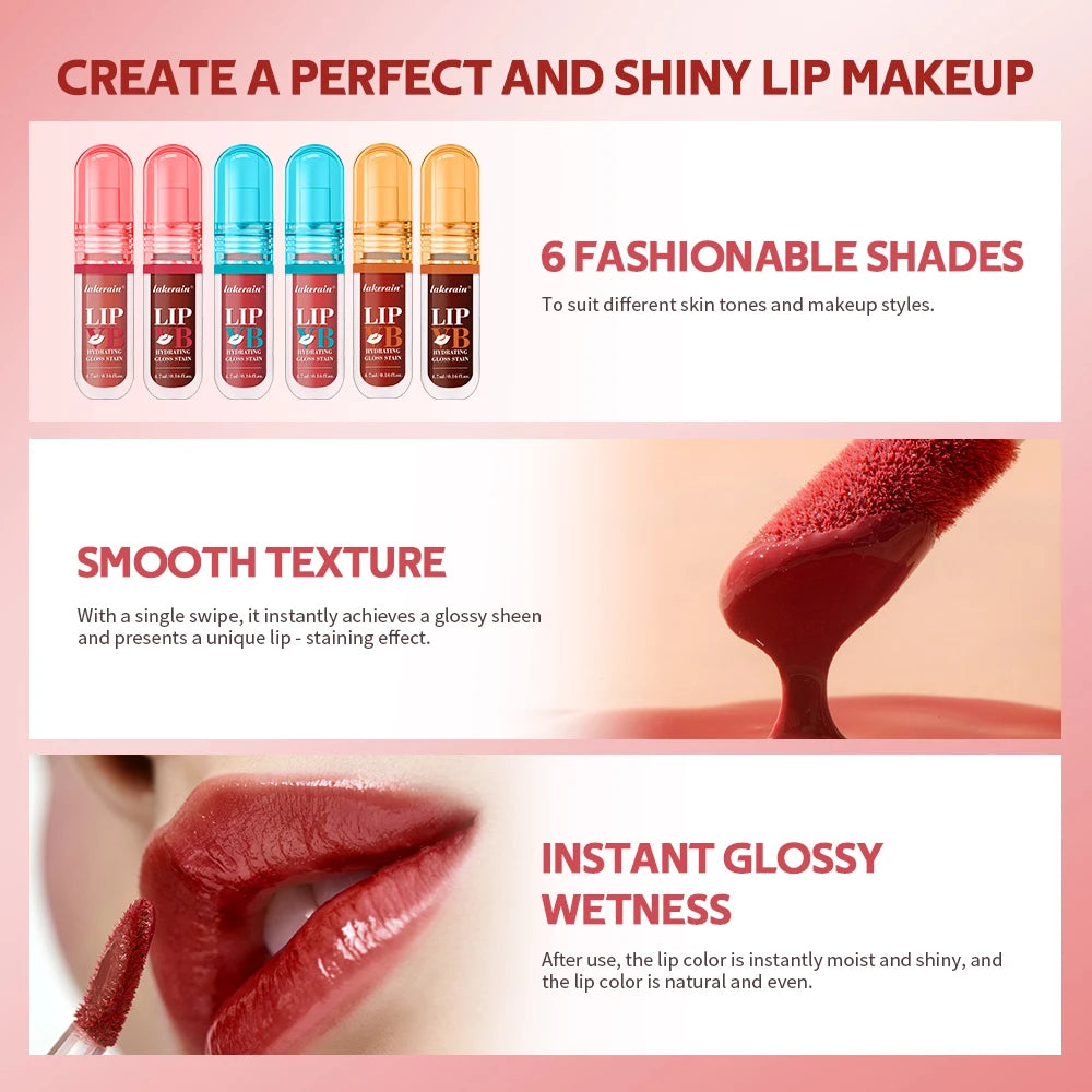 Vitamin B Moisturizing Gloss Lip Glaze Stain Qme