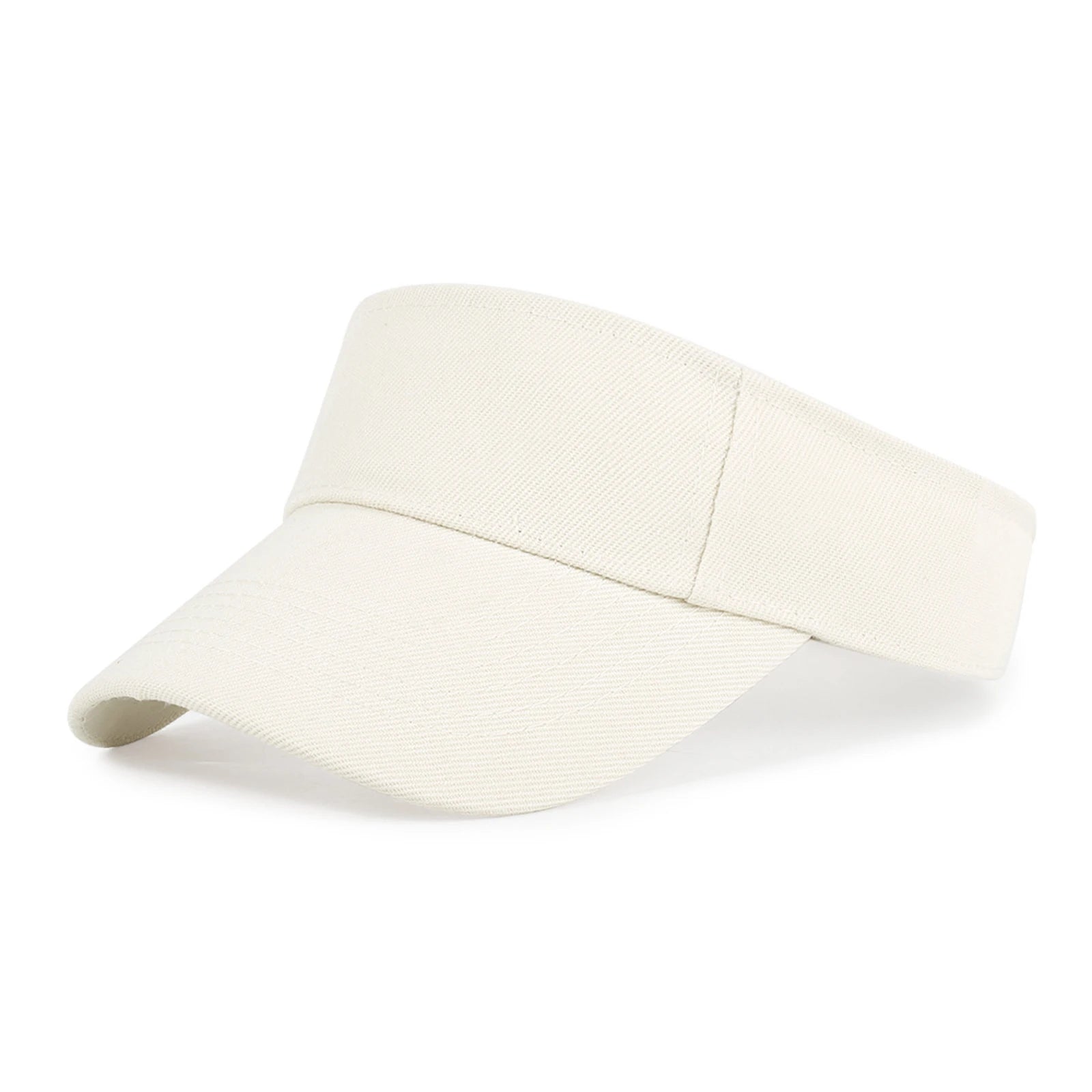 Children's Classic Solid Color Sun Shaded Hat Fashion Empty Top Hiking Running Sports Visor Cap Tennis Baseball Adjustable Caps Qme Beige One Size
