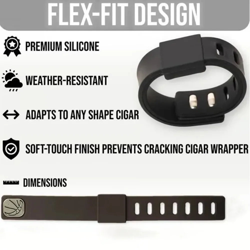 New Magnetic Cigar Holder Case Portable Adjustable Universal Anti-Slip Cigar Clip Mount for Travel Camping Outdoor Activities Qme