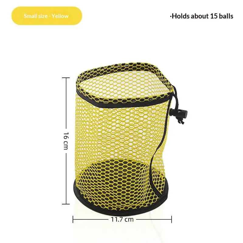 Golf Ball Bag Drawstring Pouch Can Hold 12/25/50 Balls Multipurpose Sports Mesh Net Bag Portable Golf Organizer Golf Accessories Qme S Yellow