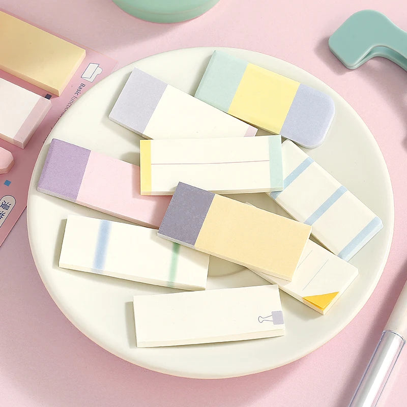 Kawaii Stickers 120/720 Sheets Bookmarks Memo Pad Cute Notepad Sticky Notes Pack School Office Supplies Aesthetic Stationery Qme