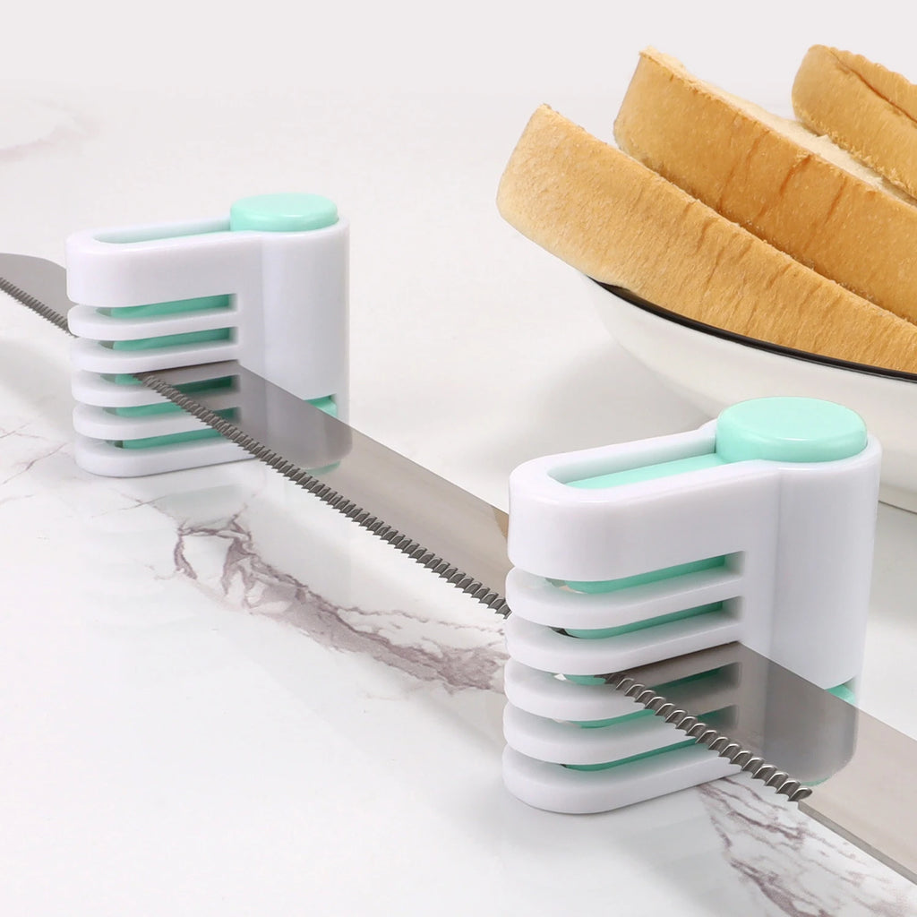 2pcs Cake Slicer 5 Layers Adjustable DIY Bread Knife Splitter Cutting Leveler Toast Slicer Fixator For Kichen Bakeware Tool Qme