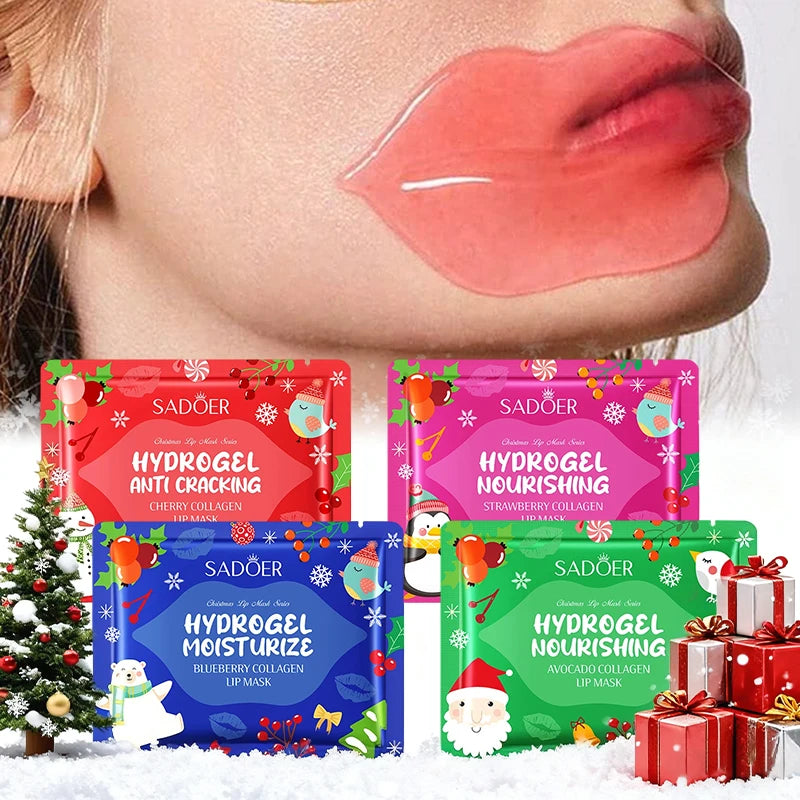 Gel Collagen Lip Mask Crystal Pads Moisturizing Anti-wrinkle Firms Qme