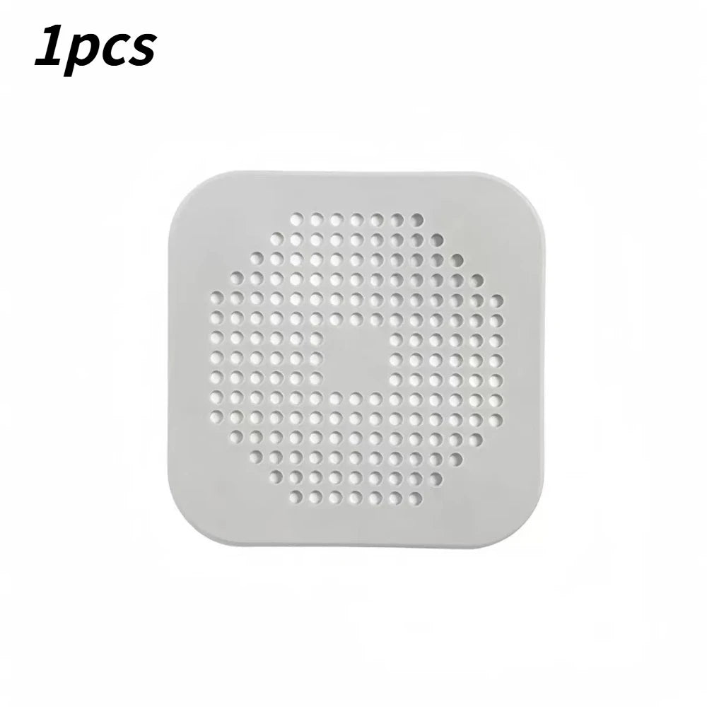 Household Silicone Floor Drain Filter Hair Catcher Plug Stopper Fit Kitchen Sink Bathtub and Shower Sewer Drain Protection Qme gray 1pcs