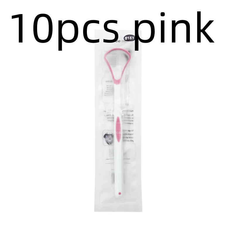 1/5/10/20pcs Grade Tongue Scraper Oral Care Device Removes Thick Coating Food Residue Bad Breath Prevention Tongue Cleaning Qme 10pcs pink