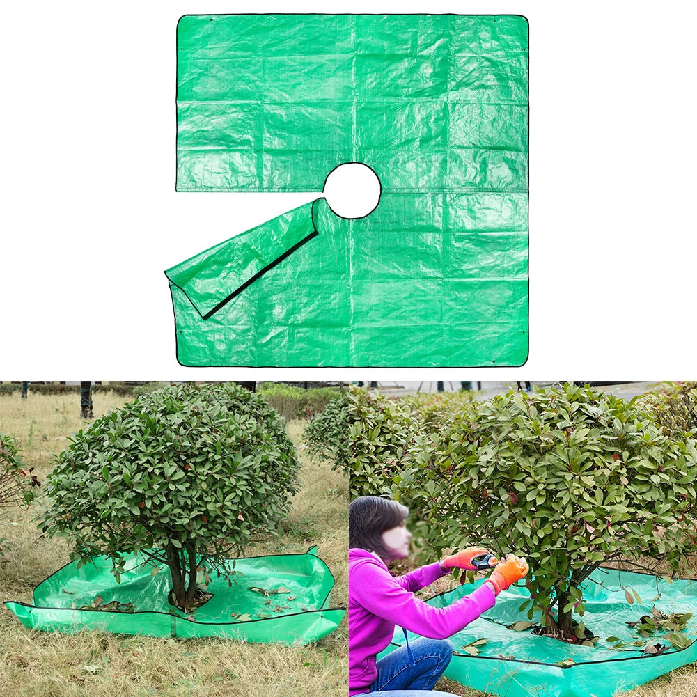 Plant Trimming Tarp Outdoor Leaf Storage Mat Easy Clean Garden Blanket Pruning Cleanup Mat Foldable Garden Tarp Qme Default Title