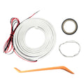 LED Car Trunk Light Strip Multifunction Car Trunk Ambient Lighting Strip Atmosphere Light Strip for Sedan SUV Hatchback Pickup Qme 2M White