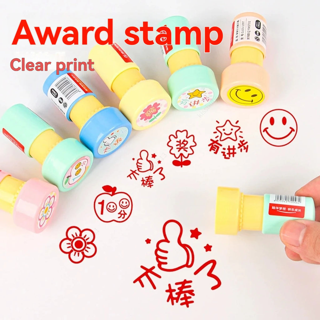 6Pcs Teacher Stamp Set,Self-Inking Motivational Classroom Stamper for Grading,Encouraging Rating Stamp,for Reward Supplies Qme