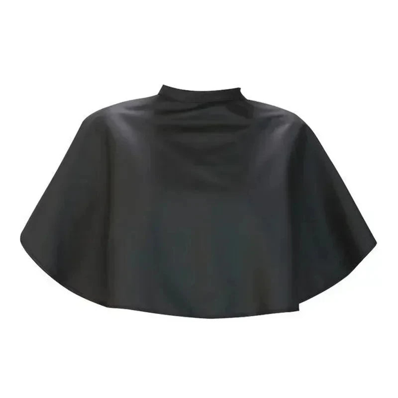 Black Short Square Waterproof Hairdressing Cape – Professional Salon Barber Hair Cutting Wrap & Dyeing Tool Qme black