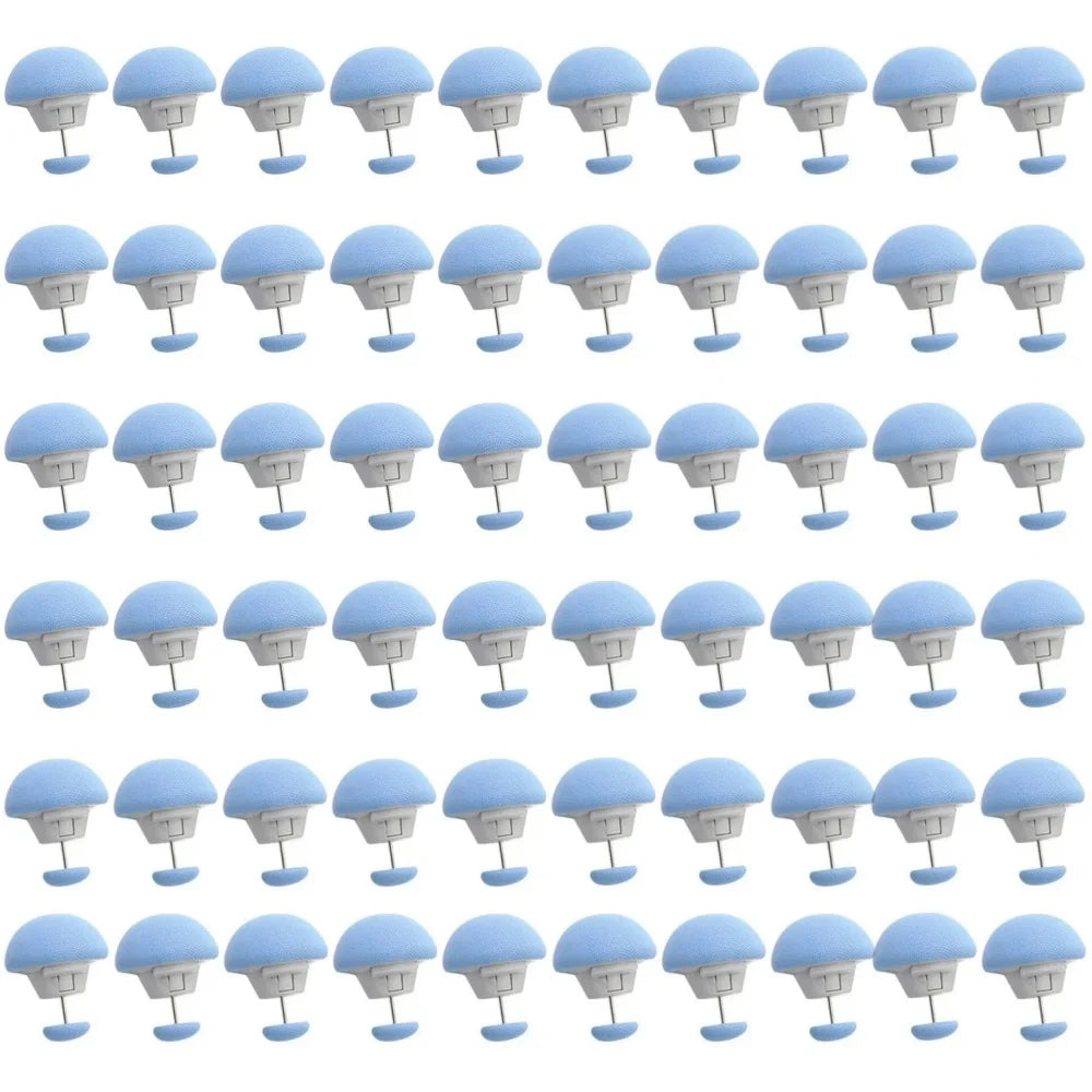 60-4PCS Bed Sheet Clip Quilt Anti Slip Safety Fixing Clip Blanket Anti Slip Deformation One Key Unlock Fastener Bed Accessories Qme Blue 60pcs