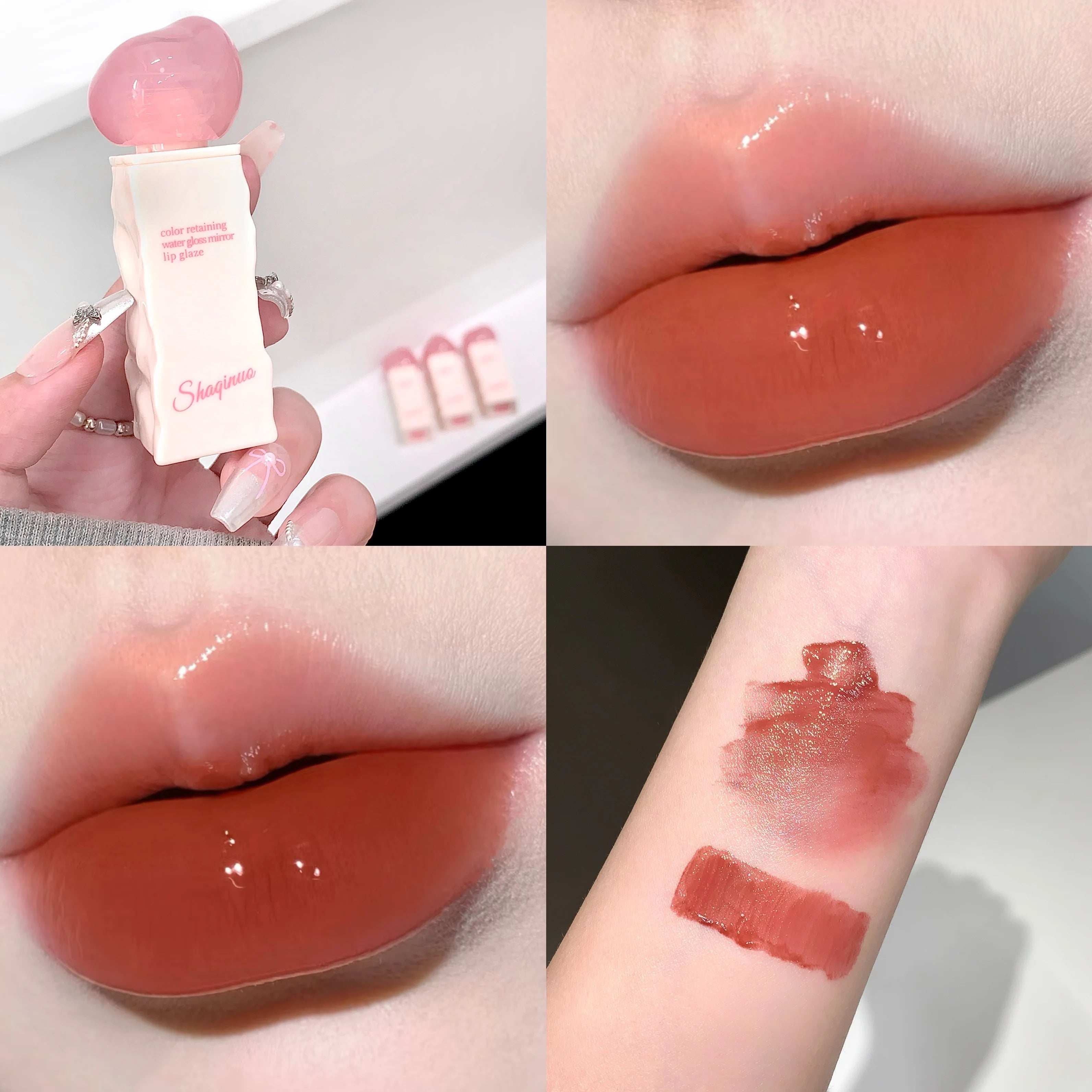 SHAQINUO Mirror Gloss Lip Hydrating Long-lasting Luminous Finish Qme S9016-04