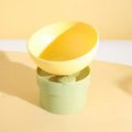 Food Container Feeder Dish Bowl Pet Supplies Cat Dog Flower Footed Qme A3