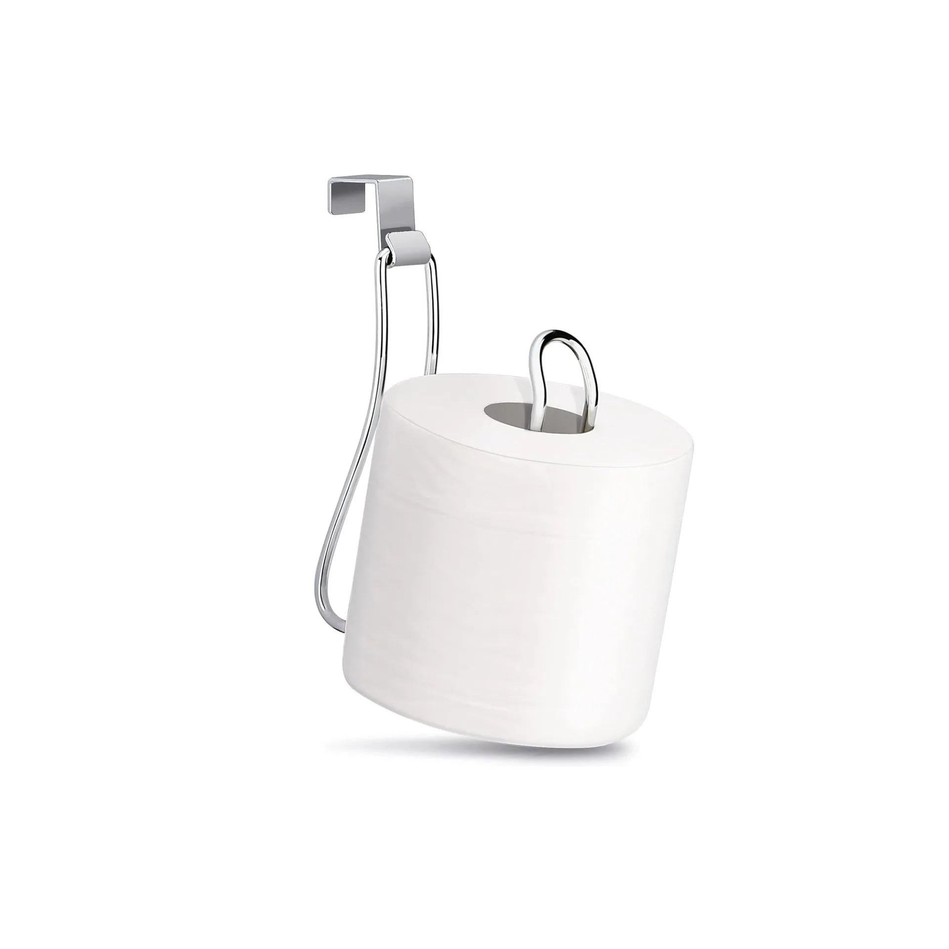 Iron Toilet Paper Holder Roll Bathroom Wall Mounted Tissue Qme Silver