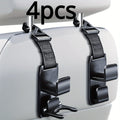Magic Headrest Hooks For Car, Purse Hanger Headrest Hook Holder For Car Seat Organizer Behind Over The Seat Hook Hang Purse Qme Black