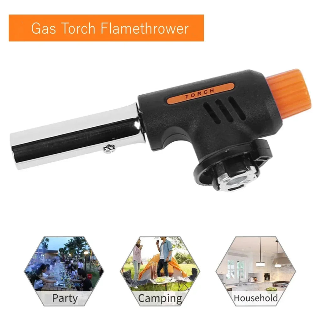 Automatic Ignition Baking Welding Tool Gas Torch Flamethrower Butane Qme