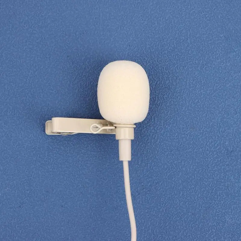 Portable Beige Lapel Clip Mic 80-20KHZ ZL-F1720 Clip-on Microphone Qme