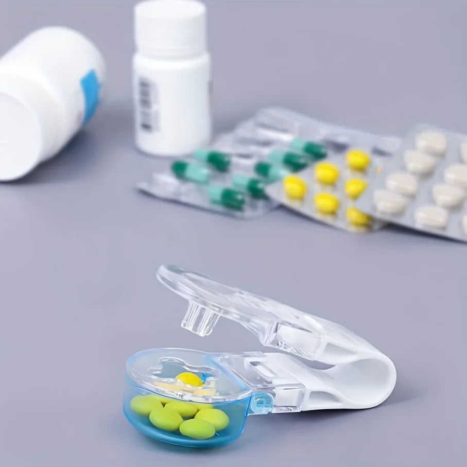 Portable Pill Extractor Medicine Storage Box Anti-pollution Crusher Qme