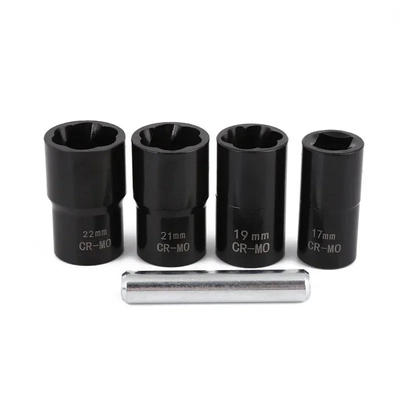 Drive Impact Bolt Nut Removal Extractor Socket Tool Twist Lug Remover Qme