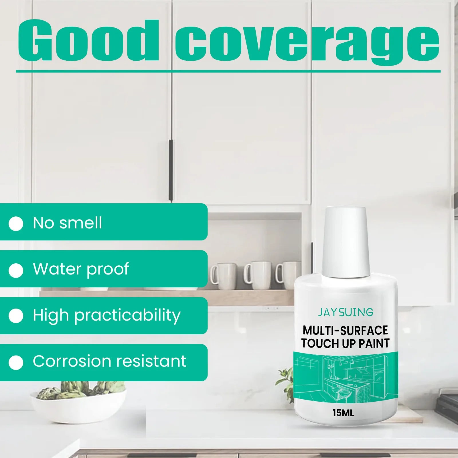 White Wall Repair Paint Graffiti Covering Hole Peeling Gap Crack Repair Paint Valid Mouldproof Quick-Drying Wall Mending Agent Qme