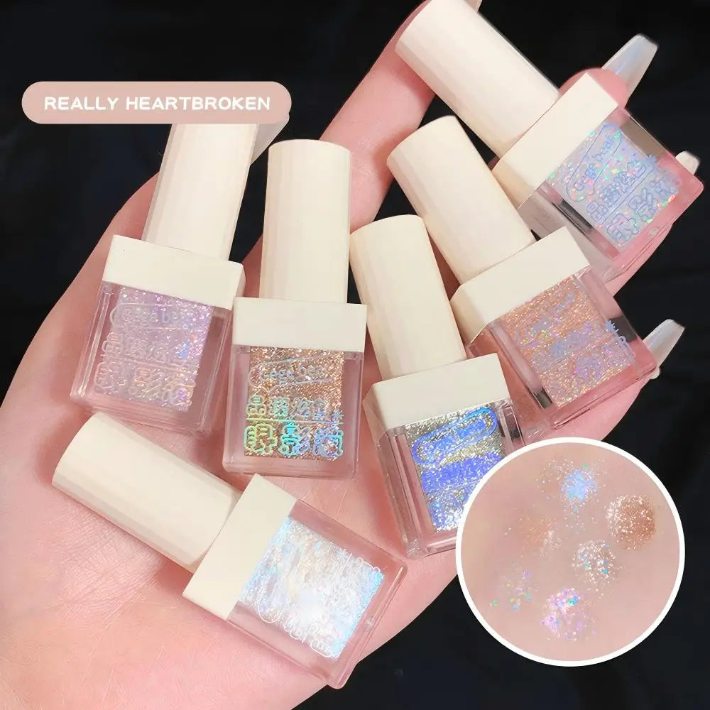 Gege Bear Liquid Eye Shadow Pearlescent Sequins Glitter Powder Qme
