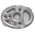 Waterproof Inflatable Pool Drink Tray Floating PVC Cooler Rack Holds Qme Light Grey