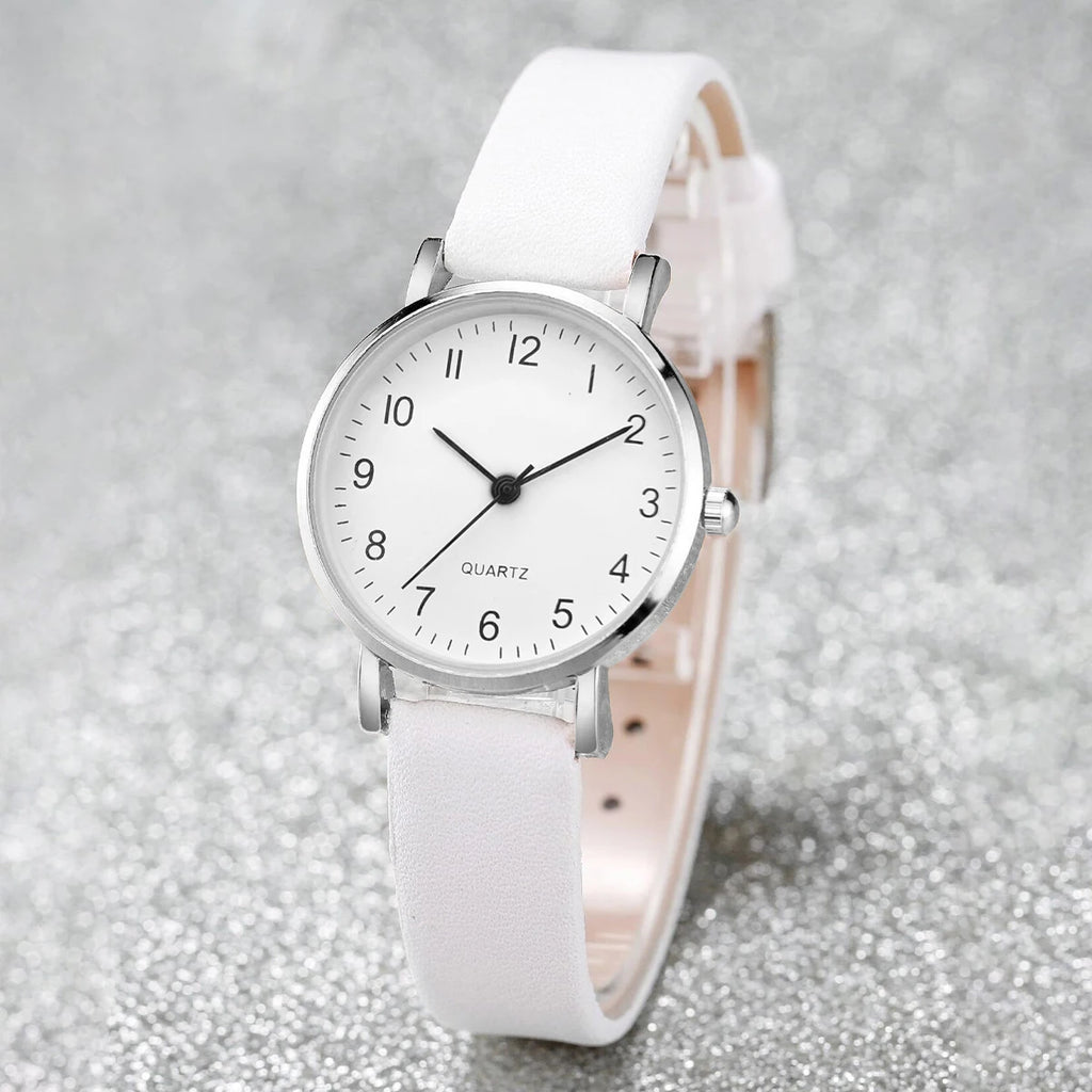 2026 Thin strap small dial female student belt watch, women's exam specific quartz watch, women's digital watch Qme Arabic C No Box