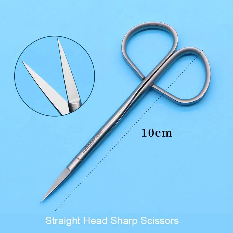Twisted Handle Tissue Separating Scissors Peeling Eyelid Ophthalmic Qme