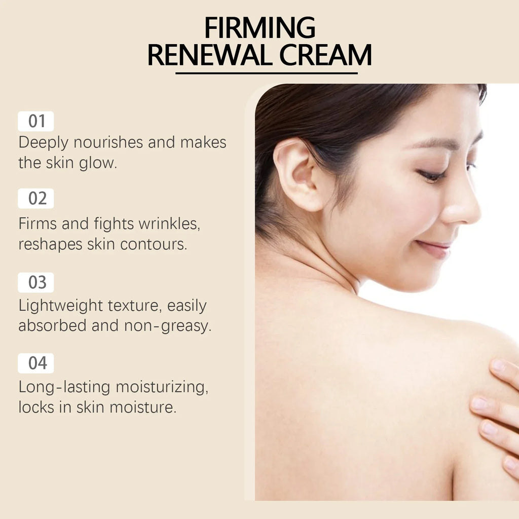 Firming Body Cream Tightening Improve Sagging Skin Increase Elasticity Smooth Wrinkle Neck Leg Sooth Massage Lifting Body Lotion Qme