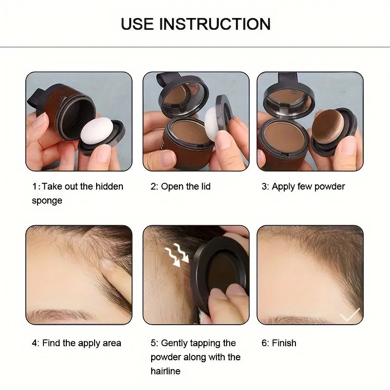 Instant Hairline Enhancer Powder Quick Conceal Root Touch-up Natural Qme