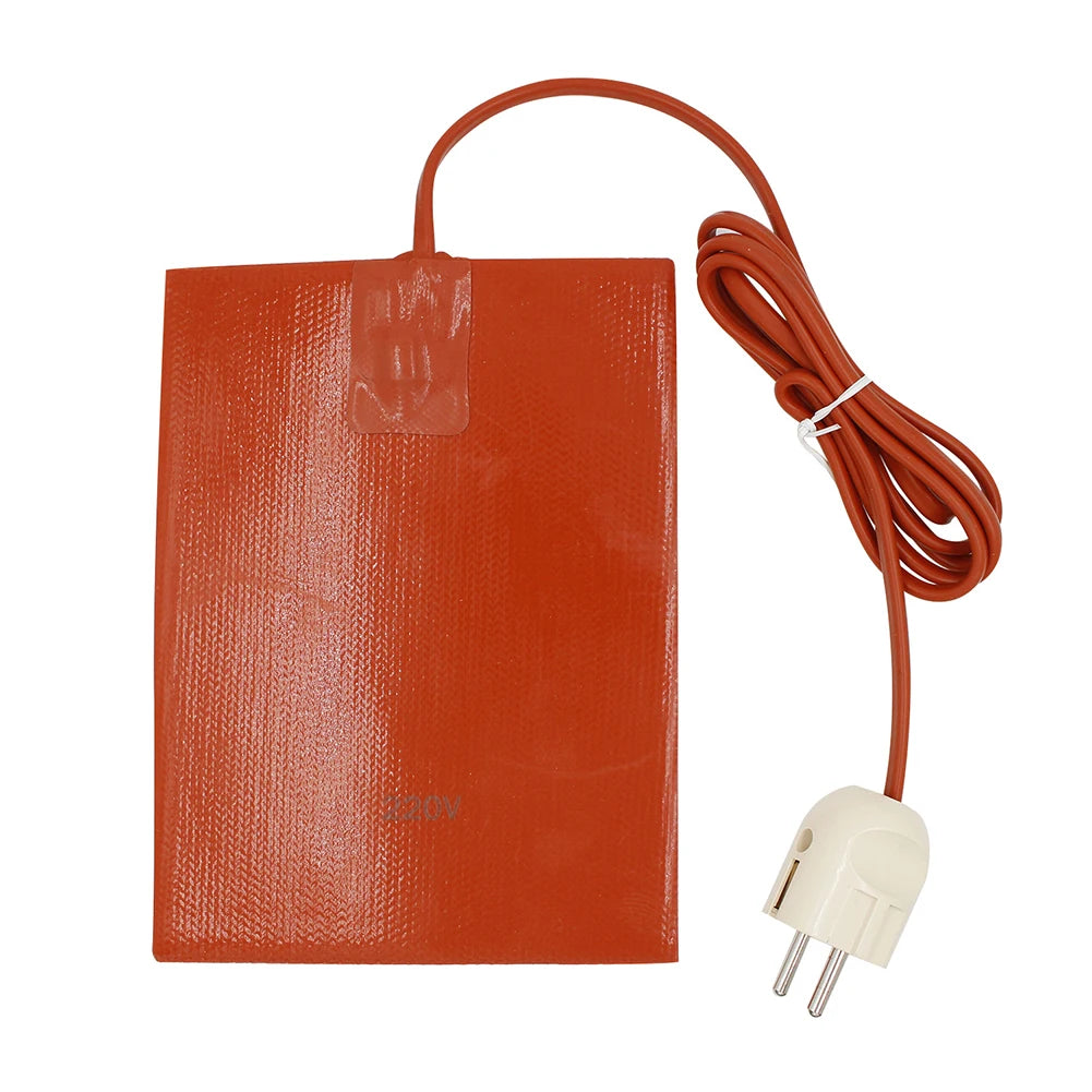 110V 220V Wire Heater Flexible Waterproof 300W Hydraulic Tank Heating Plate Mat EU/US Plug Fuel Water Tank Electric Heating Mat Qme EU Plug