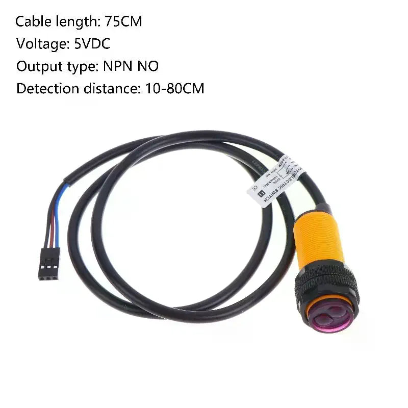 E18-D80NK Infrared Obstacle Avoidance Sensor 5V Photoelectric Switch Qme