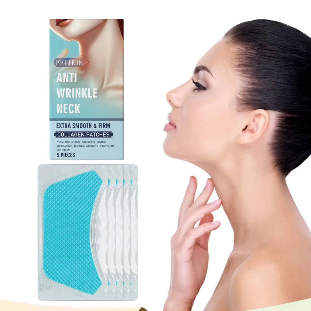 5/10Pcs Collagen Neck Patch Neck Lines Remover Masks Lifting Firming Neck Skin Elastic Moisturizing Skin Care Neck Patch Qme 5Pcs