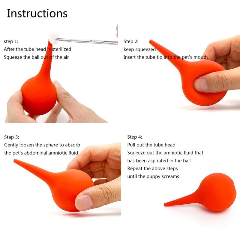 Manual Amniotic Fluid Suction Device Canine Feline Pet Puppy Dog CAT Qme
