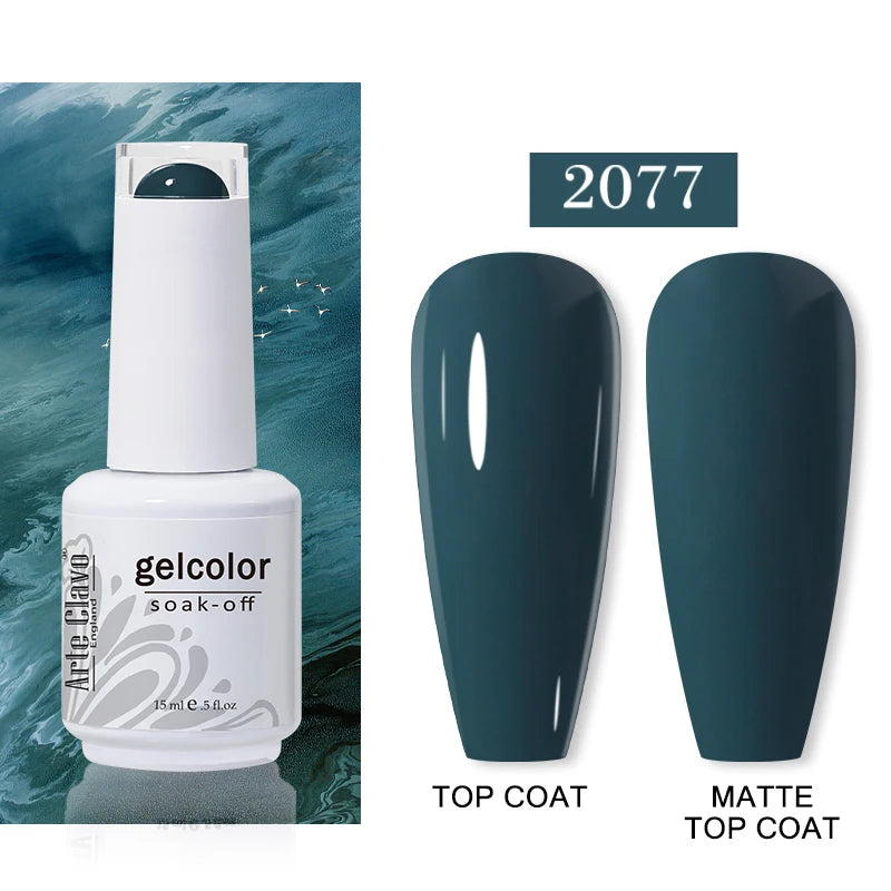 Arte Clavo15ml Gel Nail Polish Art 65 Colors Colorful Soak Off UV