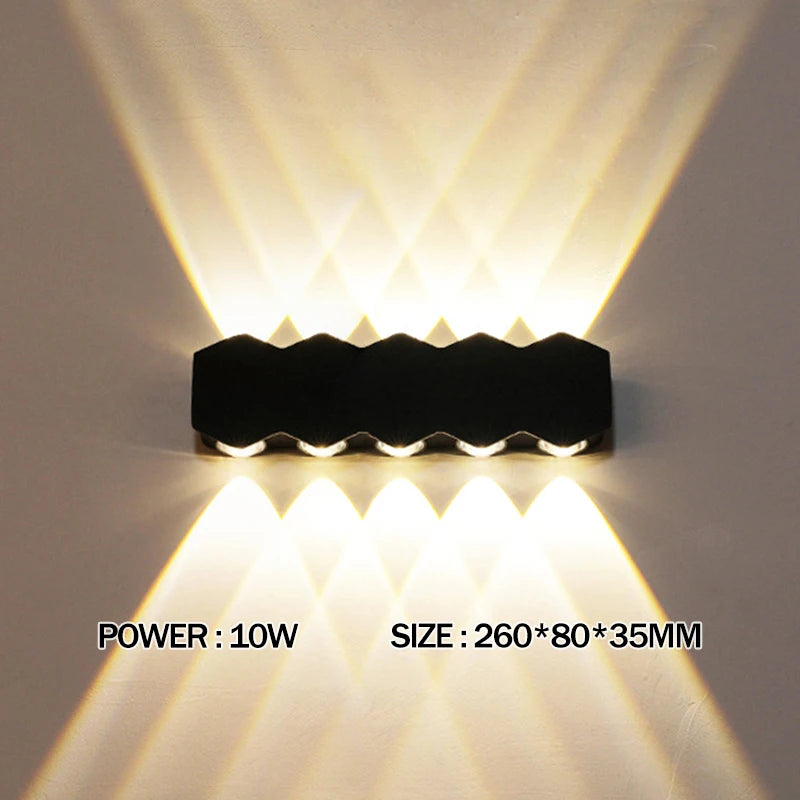 LED Wall Lamp Waterproof Outdoor Wall Light Porch/Garden/Bedroom Indoor Modern Nordic Sconce Luminaire 2 4 6W 8W 10W 12W 85-265V Qme