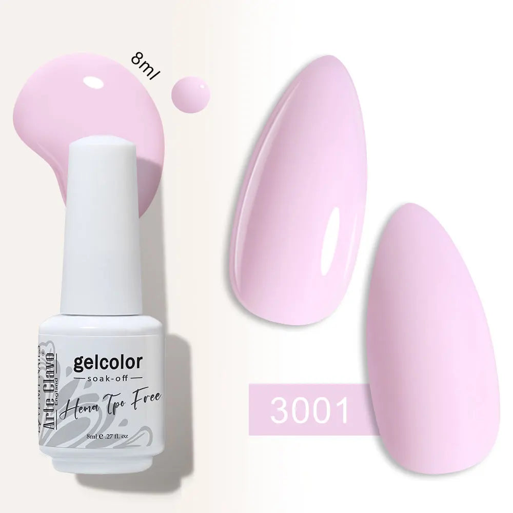 Arte Clavo Semi-permanent Gel Nail Varnish 180 Colors Semipermanent