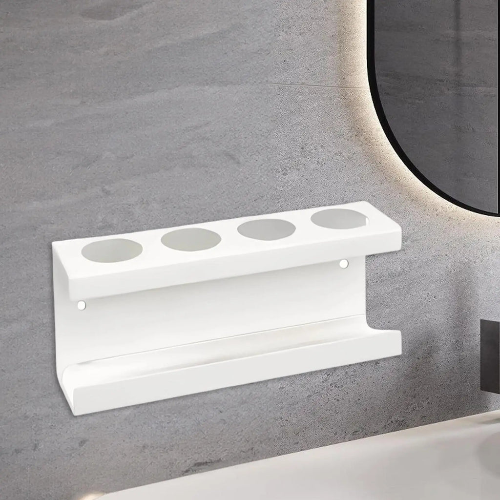 Electric Toothbrush Holder 4-Slot No Drilling Stand With Diatomite Base Bathroom Toothbrush Holder Storage Rack For Toothpaste Qme